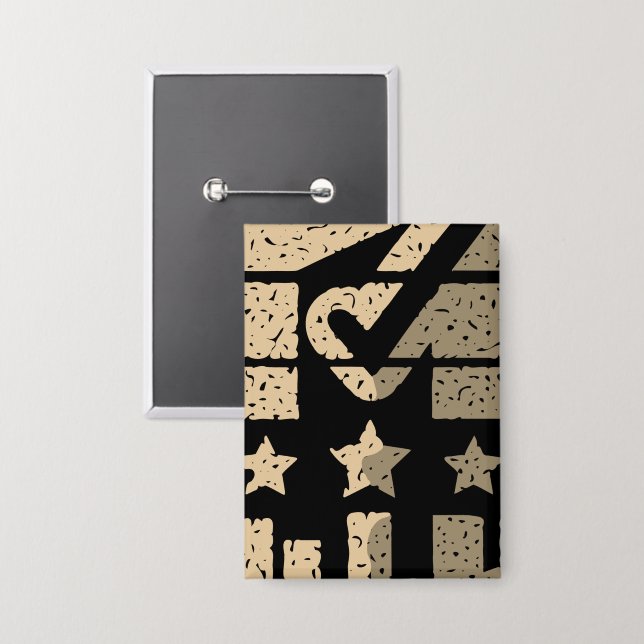 Chapa Deja tu huella (Anverso/Reverso)