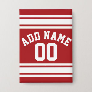 Chapa Deporte Jersey con su nombre y número