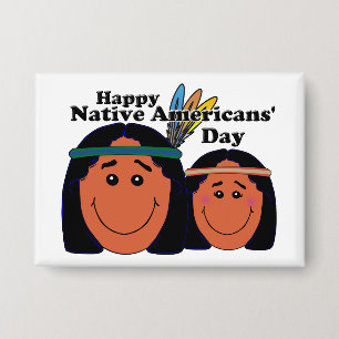 Chapa Día de los nativos estadounidenses