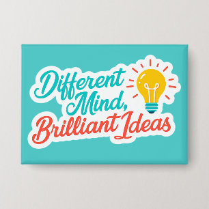 Chapa Diferente Mente Ideas Brillantes Autismo TDAH