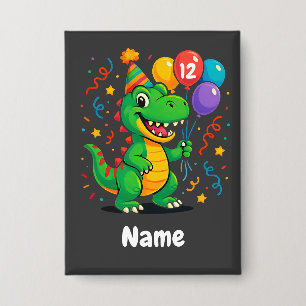 Chapa Dino Kids de cumpleaños personalizados