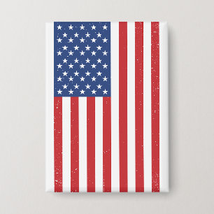 Chapa Diseño clásico de bandera estadounidense ondulada