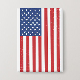 Chapa Diseño clásico de bandera estadounidense ondulada