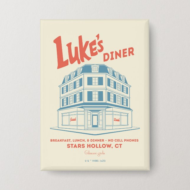 Chapa Diseño de Luke's Diner Stars Hollow (Anverso)