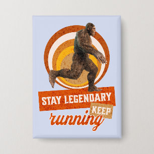 Chapa Divertida Motivación para Correr de Bigfoot