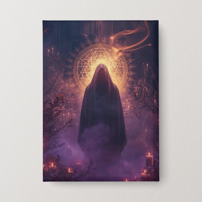 Chapa Divina Oscuridad – La Presencia Sagrada de Hallowe (Anverso)
