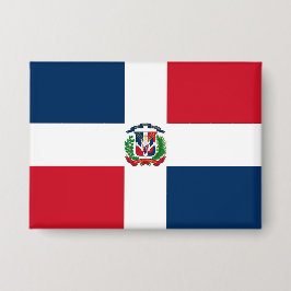 Chapa Dominican Republic Flag Bandera Dominicana Button