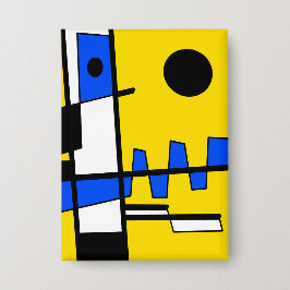 Chapa Dos Lados De La Etnicidad Amarillo Azul Negro Blan