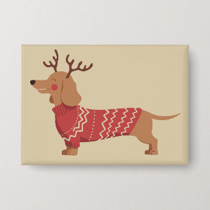 Chapa Dueño de perro de Navidad Regalo de Dachshund Navi