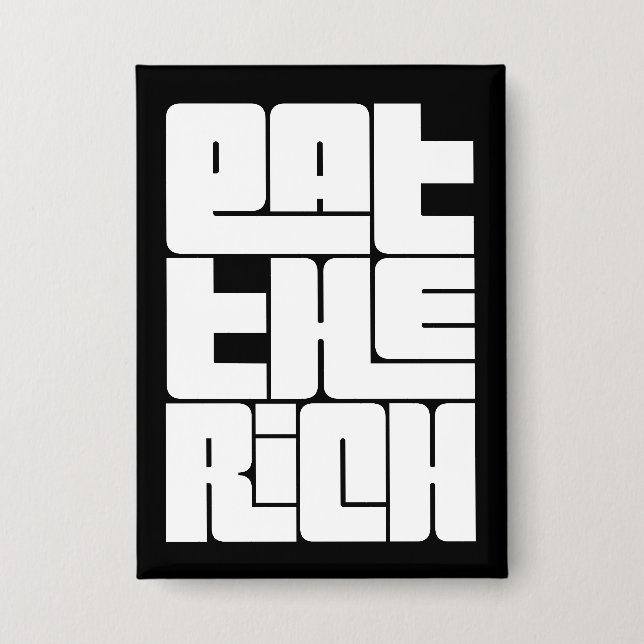 Chapa Eat the Rich - Funny Socialist  (Anverso)