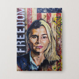 Chapa El costo de la libertad - Arte patriótico american