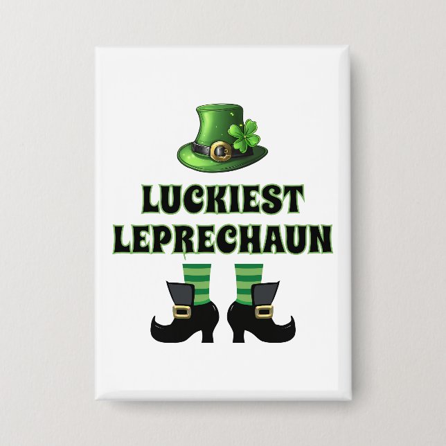 Chapa El Día de San Patricio más afortunado de Leprechau (Anverso)