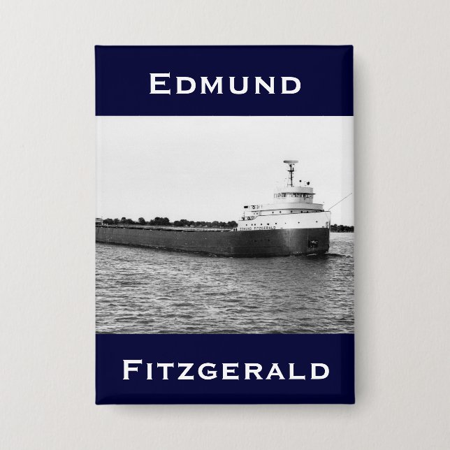 Chapa El Edmund Fitzgerald al río St. Clair (Anverso)