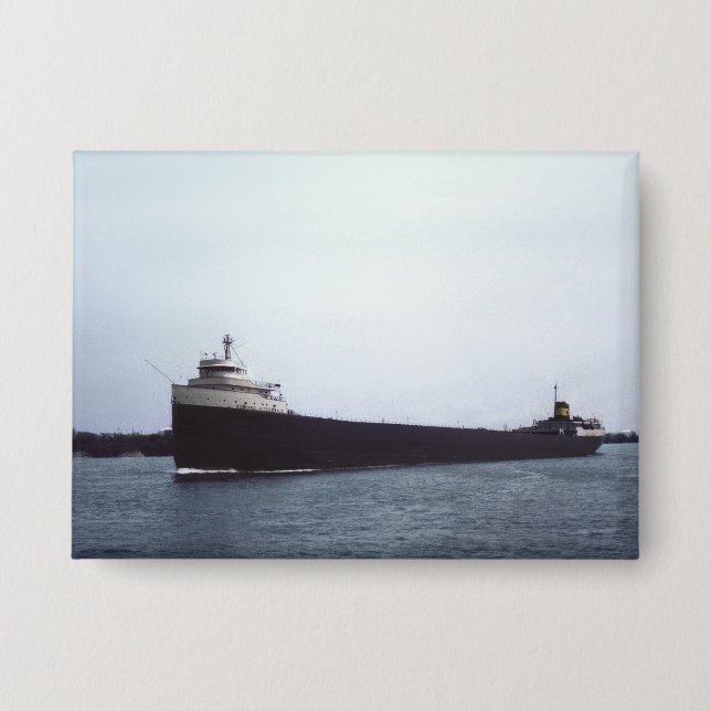 Chapa El Edmund Fitzgerald Vintage Great Lakes Ship (Anverso)