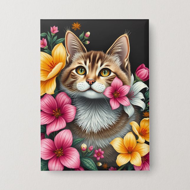 Chapa El refugio para gatos botánicos (Anverso)