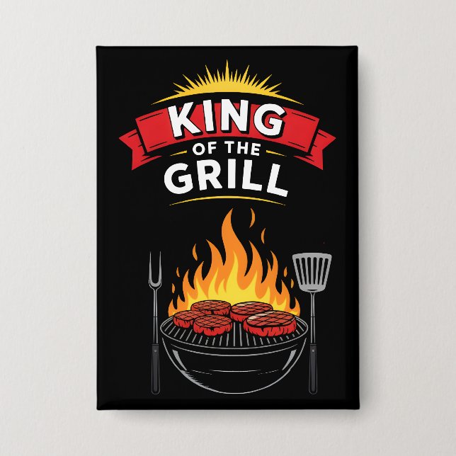 Chapa El rey de la barbacoa del asador (Anverso)