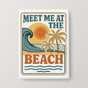 Chapa Encuentrame En La Playa Retro Verano Vacaciones Vi