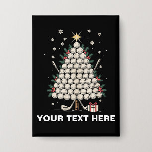 Chapa Equipo de árbol de Navidad de golf personalizado F