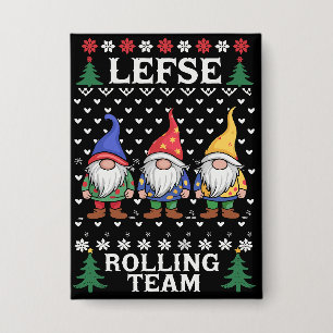 Chapa Equipo de laminado de Lefse Gnome de Navidad de pa