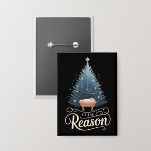 Chapa Es La Razón Biblia Religiosa Cristiana Navidad