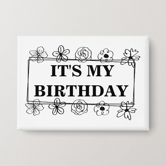 Chapa Es mi cumpleaños (Anverso)