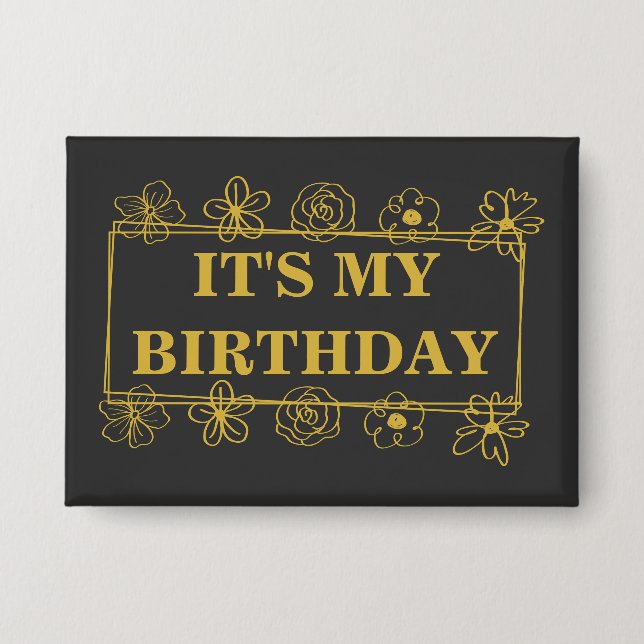 Chapa Es mi cumpleaños (Anverso)
