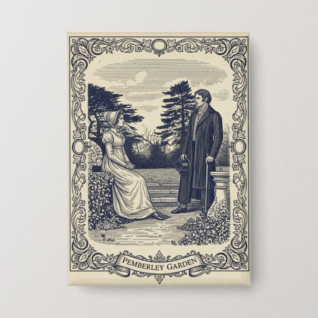 Chapa Escena de Darcy y Elizabeth (Anverso)