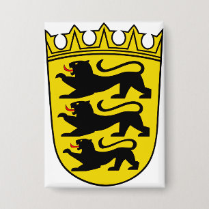 Chapa Escudo de armas del estado alemán Baden-Wurttember