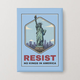 Chapa Estatua de la Libertad Resiste Anti-Trump