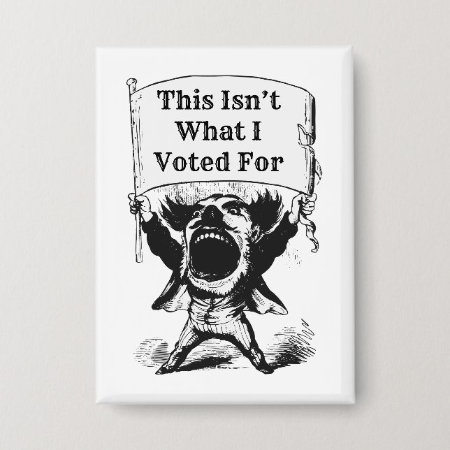 Chapa Esto no es por lo que voté (Anverso)