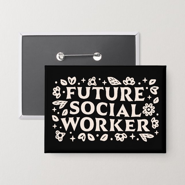 Chapa Estudiante de futuros trabajadores sociales (Anverso/Reverso)