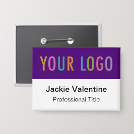 Chapa Etiqueta de nombre del logotipo de la compañía de