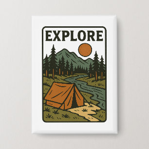 Chapa Explora el camping al aire libre vintage