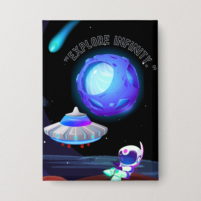 Chapa Explorar infinito (Anverso)