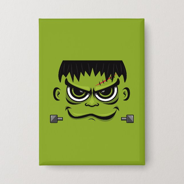 Chapa Face Frankenstein Halloween (Anverso)