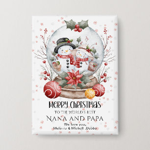 Chapa Feliz Navidad a los mejores abuelos del mundo 