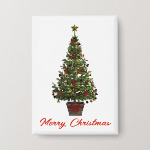 Chapa Feliz Navidad. Árbol de Navidad