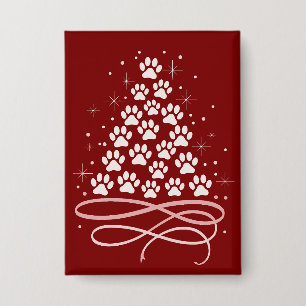 Chapa Feliz Navidad Xmas Perro Mascota Árbol Invierno Am