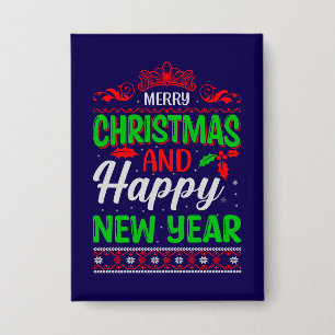 Chapa Feliz Navidad Y Feliz Año Nuevo-61064