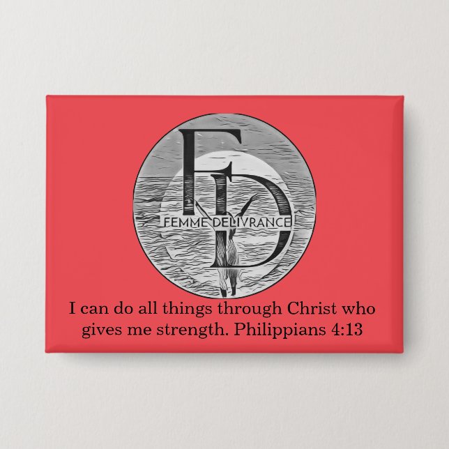 Chapa Femme Delivrance Button (Anverso)