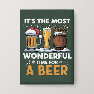 Chapa Fiesta de cerveza de Santa navidad bebiendo regalo