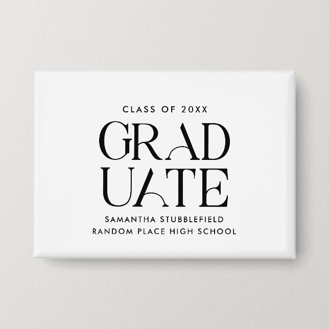 Chapa Fiesta de Graduación Moderna 2026 (Anverso)