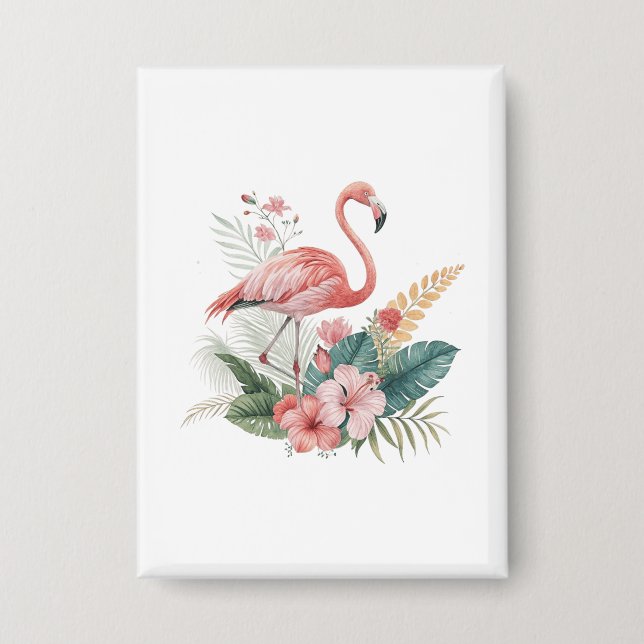Chapa Flamenco Con Flores (Anverso)