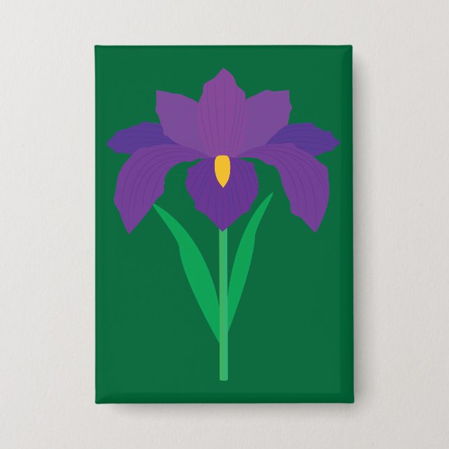 Chapa Flor de Iris (Anverso)
