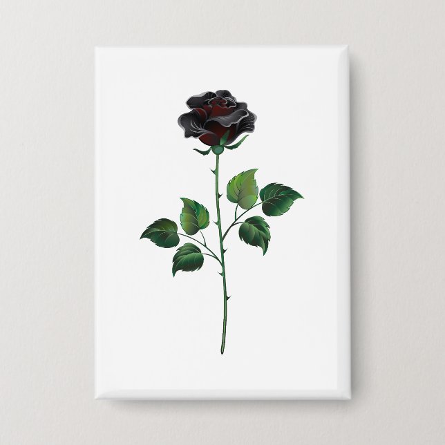 Chapa Flor de rosa negra (Anverso)