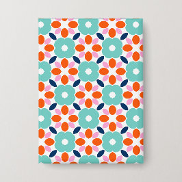 Chapa Flor Geométrica Insignia Redonda De 6 Cm