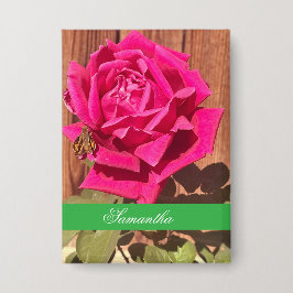 Chapa Flor rosa de color elegante con flores rosadas