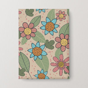 Chapa Flor, sin soldadura, textil