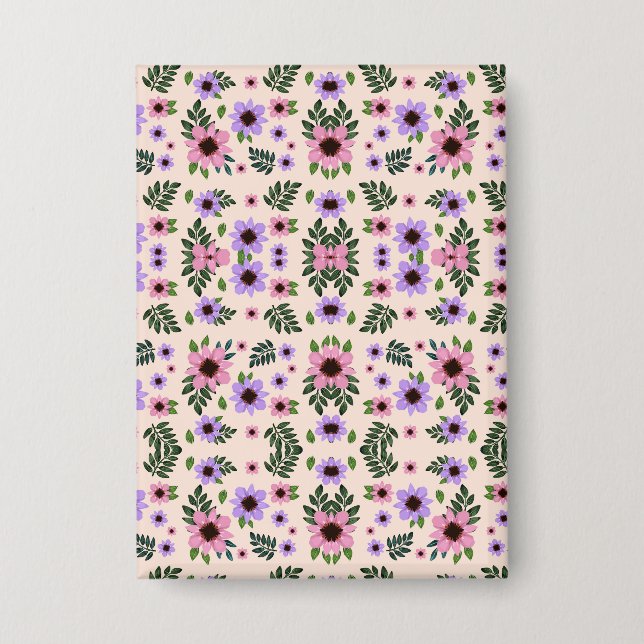 Chapa Floral light switch cover featuring a symmetrical  (Anverso)