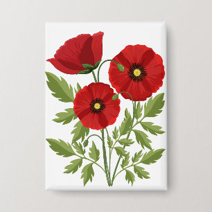Chapa Flores veraniegas alegres con adormidera